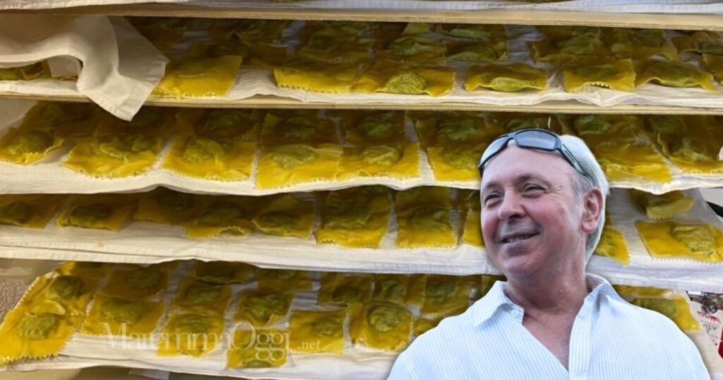 Tortelli maremmani e il sindaco di Campagnatico, Elismo Pesucci