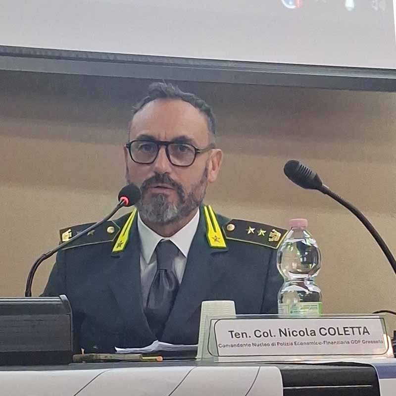 Il tenente colonnello Nicola Coletta