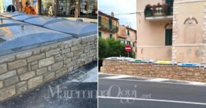 I cassonetti di via Caravaggio e via della Marina