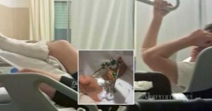 David in ospedale e le condizioni della caviglia
