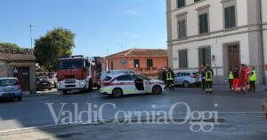 Vigili del fuoco, polizia municipale e soccorritori sul posto alle Casette Minime