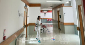 Interno dell'ospedale di Villamarina