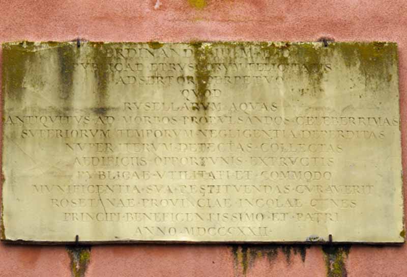 La lapide del 1822
