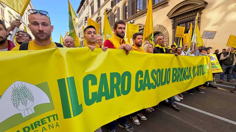 La manifestazione della Coldiretti a Firenze