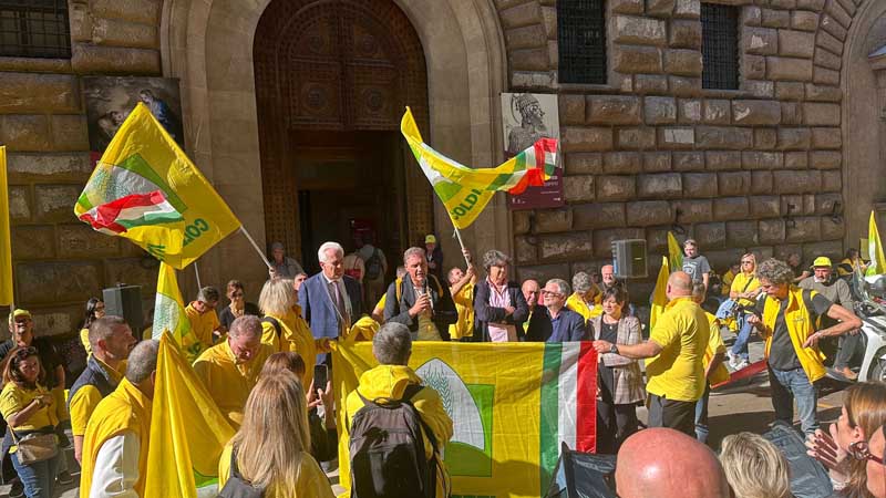 La manifestazione della Coldiretti a Firenze