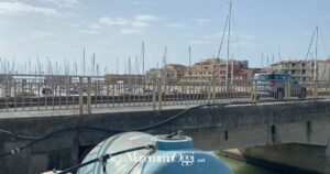 Il ponte sul canale San Rocco a Marina di Grosseto