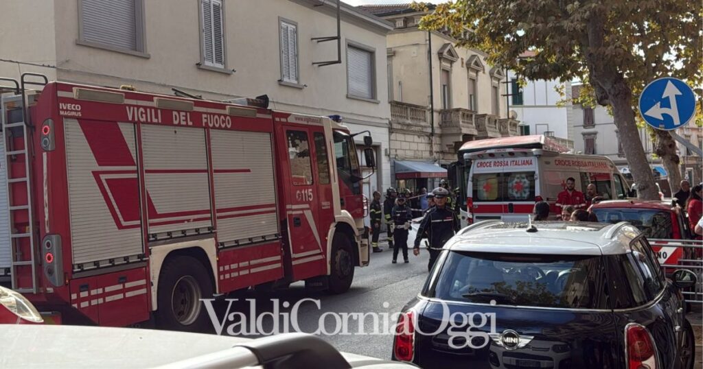 L'incidente in via della Repubblica a Piombino