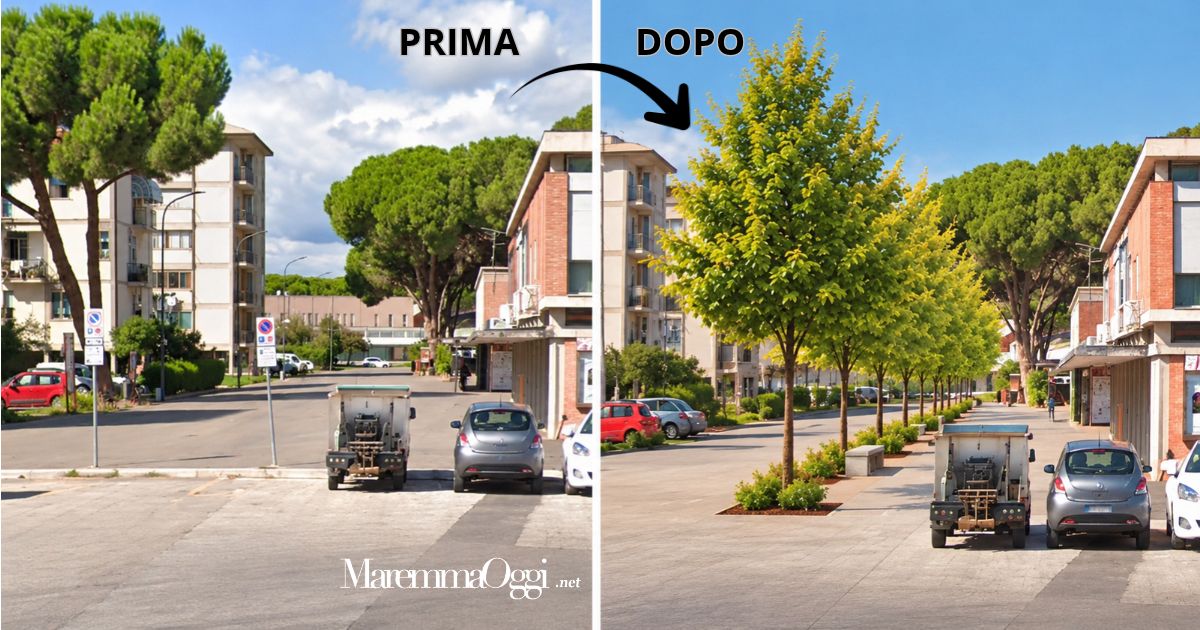 Il piazzalone di Barbanella com'è oggi e come potrebbe diventare