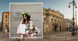 Beatrice Ossi si è laureata con 110 alla Fondazione Accademia d'Arti e Mestieri dello Spettacolo del Teatro alla Scala di Milano