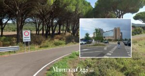 La strada militare che dal Madonnino porta alle Versegge e il tribunale di Firenze