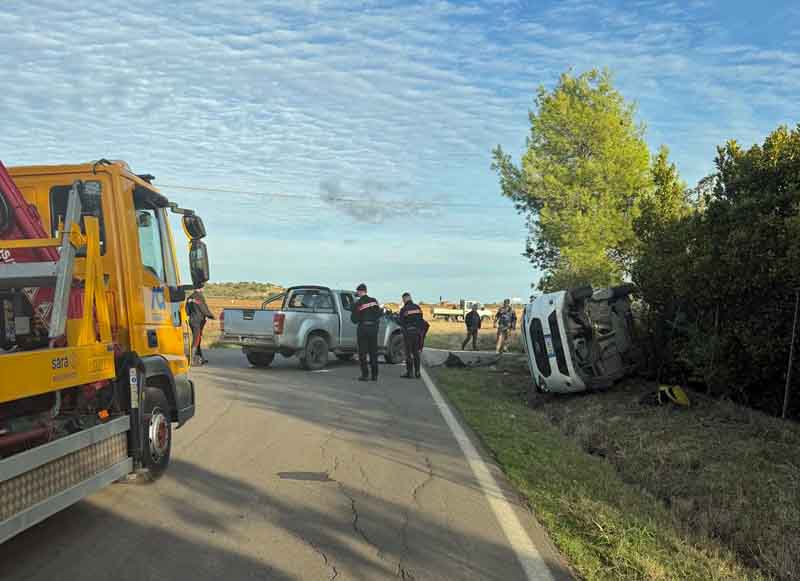 Un'altra immagine dell'incidente