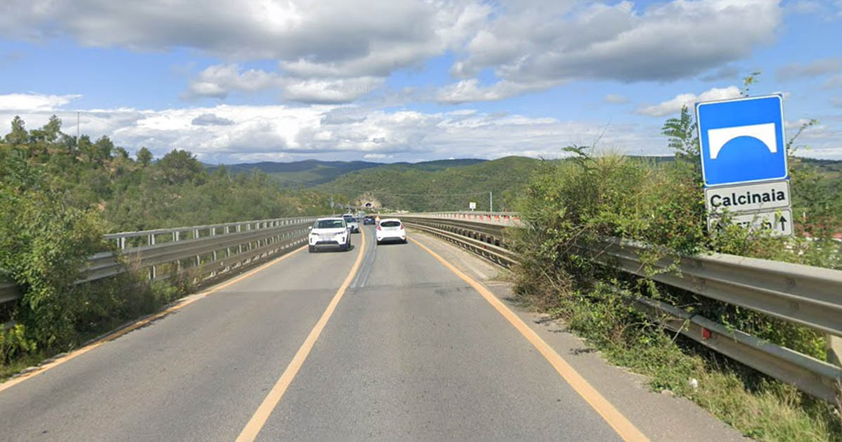 Il viadotto Calcinaia sulla Grosseto-Siena